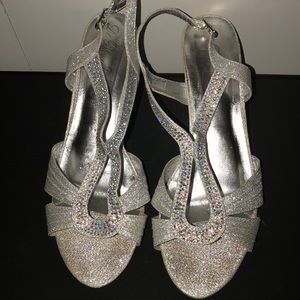 Silver 1 1/2 Inch Heels